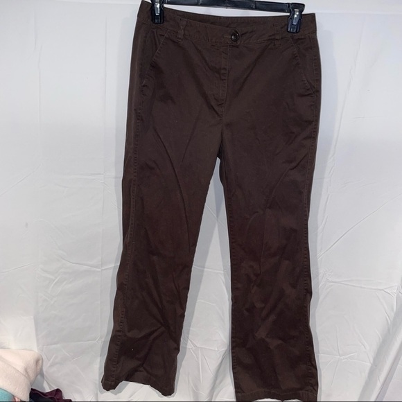 Woolrich Trouser Dress Slacks Straight Slim Leg Stretch High Rise Pants - Picture 3 of 8